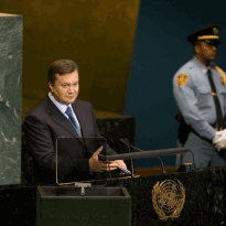 Янукович выступил на саммите 'Цели развития тысячелетия'